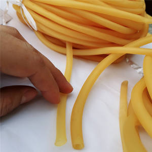 Manguera de caucho natural médica Suzhou Changzhou de 5x7 y 6x9 mm, color naranja, para torniquete y uso médico, con servicio de corte. - Product Image 1