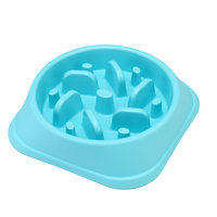 Gamelle anti-étouffement écologique pour chien, bol d'alimentation interactif antidérapant pour animaux de compagnie, assiette de nourriture labyrinthe pour chats