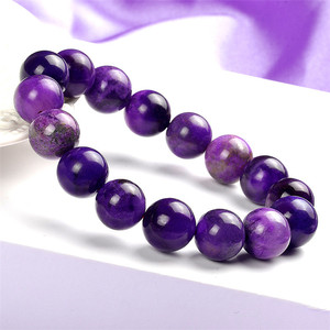 Collection de cristaux naturels, bracelet en pierre lavulite violet royal, bijoux féminins - Product Image 3