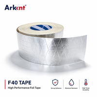 Ruban adhésif en aluminium renforcé avec papier kraft, scellement permanent, isolation des joints FSK, résistant aux intempéries pour conduits HVAC