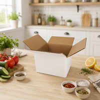 Boîtes d'expédition et de déménagement en carton ondulé recyclable, grand format, avec logo personnalisé imprimé, pour articles de boisson et éponges