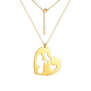 Lateefah OEM <span class=keywords><strong>mama</strong></span> Dia de <span class=keywords><strong>la</strong></span> Madres moda regali per <span class=keywords><strong>la</strong></span> festa della mamma gioielli in acciaio inossidabile collane per mamma placcate in oro - Product Image 6