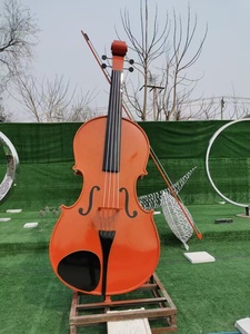 Conception personnalisée <span class=keywords><strong>d</strong></span>écoration de <span class=keywords><strong>violoncelle</strong></span> en métal thème <span class=keywords><strong>d</strong></span>'<span class=keywords><strong>amour</strong></span> accessoires de mariage villa en plein air Instruments de musique pelouse de jardin Artisanat en métal - Product Image 4