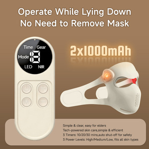 Masque facial LED sans fil <span class=keywords><strong>EYCO</strong></span> 630nm 850nm Thérapie par lumière rouge Infrarouge proche Infrarouge lointain en silicone pour usage personnel à domicile - Product Image 6