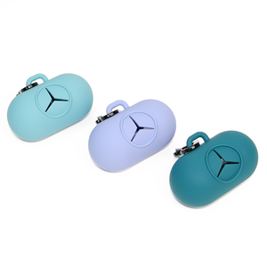 Dispensadores de bolsas de basura para mascotas personalizados contenedor de bolsas de basura de perro de silicona respetuoso con el medio ambiente soporte de bolsa de caca portátil - Product Image 4