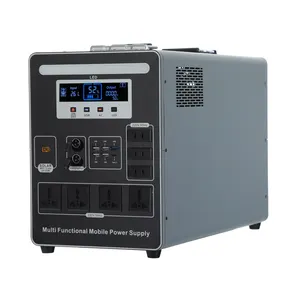 올인원 2000W & 3000W 휴대용 태양 광 발전소 110V & 220V 가정용 태양열 발전기