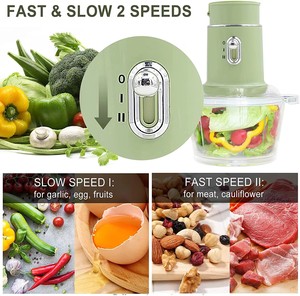 Küchenmaschine Mixer <span class=keywords><strong>Combo</strong></span> 3 in 1 <span class=keywords><strong>Food</strong></span> Chopper Electric für Fleisch Gemüse Obst Kaffee 1,5 l Glass chale mit 2 Geschwindigkeiten - Product Image 3