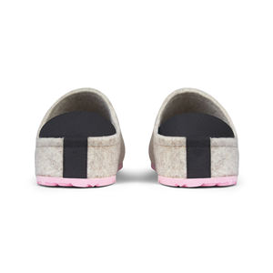 Pantoufles en <span class=keywords><strong>feutre</strong></span> de laine pour femmes avec logo personnalisé, <span class=keywords><strong>semelle</strong></span> en EVA rose pour un usage intérieur - Product Image 4