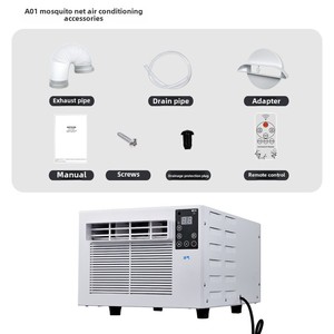 Climatiseur Portable Tout-en-un Économe en Énergie, Sans Installation Requise, avec Moustiquaire, pour Petites Pièces, Refroidissement et Chauffage - Product Image 2