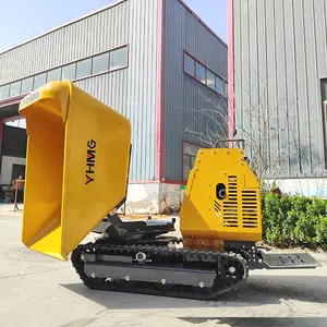 Mini Dumper Tracked Motor Site para trabajo agrícola Mini Crawler Dumpers Truck