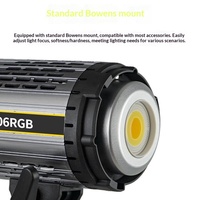 Lampe de studio RVB 100W pleine couleur à intensité variable pour éclairage continu et diffusions en direct, avec changement de couleur et effet lumière du soleil