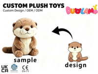 Peluche en coton doux et tendance, adorable jouet en peluche pour fête d'anniversaire, coussin, cadeau pour enfants, rembourrage en coton PP, personnalisable