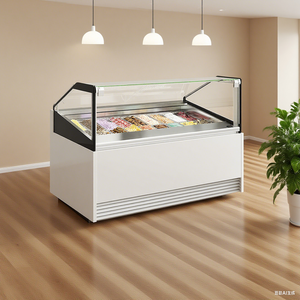 Vente flash : Vitrine réfrigérée à congélation profonde pour glaces, avec 6 bacs pour glaces - Product Image 1