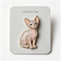Pins en émail métallique de qualité professionnelle, design anime mignon, badges en émail