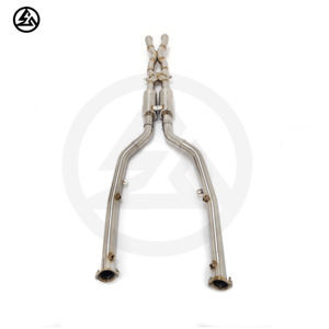 Expédition très rapide CSZ Exhaust Midpipe pour BMW E92 M3 4.0L Acier inoxydable X Pipe avec résonateurs Système d'échappement performant - Product Image 5