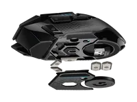 G502 MOUSE GAMING nirkabel ringan, Mouse Gaming hitam, periferal PC kualitas baik