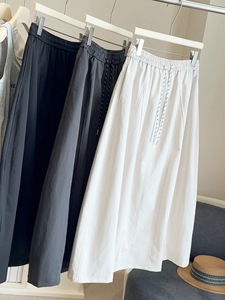 Korean Style Casual Versatile Long <strong>Skirt</strong> Plus Size <strong>Skirts</strong> Women 2026 Spring New Fashionable High Elastic Waist a Line <strong>Skirt</strong> - Product Image 4