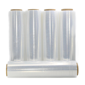 Manufacturer's Heavy-Duty Clear LLDPE PE Stretch Film Custom Transparent Colors Soft Roll Industrial Use Paper Core Packing - Product Image 2