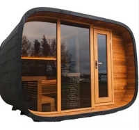 Precio al por mayor Sauna de cedro al aire libre 8 personas Sauna de diseño moderno Barril al aire libre