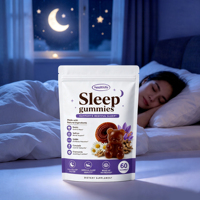 Complément alimentaire Healthife OEM en marque privée, ingrédients naturels, gommes à mâcher aux champignons pour le sommeil avec GABA