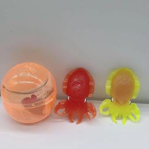 Jouets à presser YELL à décoloration thermique en forme <span class=keywords><strong>de</strong></span> pieuvre, jouets à torsion YELL à décoloration thermique en forme d'œuf, thème animaux japonais en PVC pour enfants - Product Image 3