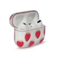 Étuis de protection transparents pour écouteurs Pro, en matériau PC, finition mate, imperméables, imprimés de dessins animés personnalisés, avec détails métalliques dorés, OEM/ODM, faible MOQ