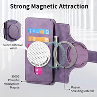 Nouvelle conception Étui en cuir magnétique 2-en-1 pour iPhone 17 Pro Max 17e 16e 15 14 13 Pro avec protection RFID, Housse portefeuille à rabat pour téléphone portable