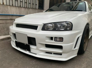 กันชนใยแก้วสำหรับ Nissan R34 GTT GTR,ชุดกันชนหน้าพร้อมอุปกรณ์เสริม - Product Image 4