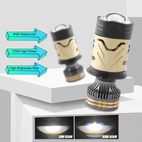 Ampoule de phare de projecteur super lumineuse 170W H4 LED avec lentille laser 12V Auto Light 6000K phare de voiture haute puissance état neuf