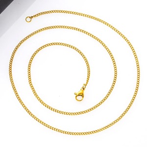 Collier en acier inoxydable de 2 mm pour femmes et hommes, chaîne à maillons en O pour pull, ras-du-cou, bijoux, accessoires, cadeau DIY - Product Image 6