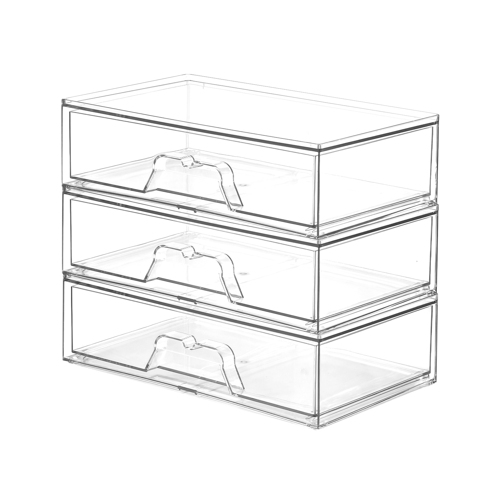 30*18.5*8.8 cm transparent set of three