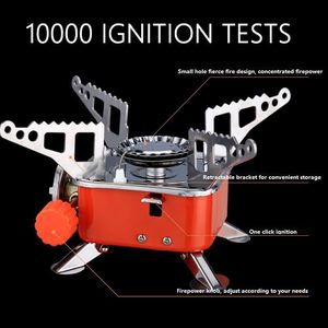 Single Burner Steel <b>Backpacking</b> Stove Butane Gas 2800W 0.38kg Factory-Direct Portable Lightweight Fast-Folding Hiking Camping - Product Image 3