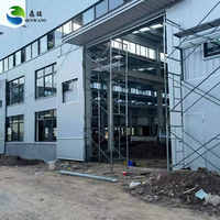 Cadre de portail isolé moderne Bâtiment de construction industriel préfabriqué Structure métallique légère modulaire Entrepôt de stockage