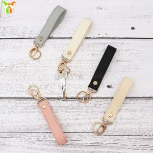 Llavero de cuero PU para coche, llavero en blanco para grabar, llaveros en blanco para manualidades DIY - Product Image 4