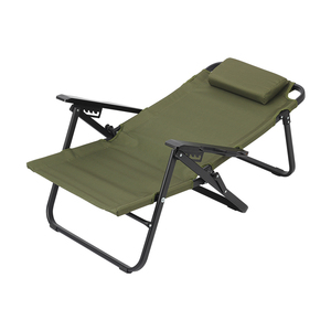 Chaise longue de plage et de pique-nique moderne, robuste, réglable, ultralégère, portable, avec structure en acier thermolaqué, tissu Oxford 600D + PVC - Product Image 3