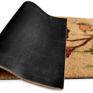 Imitation Coconut Fiber Door Mat Rectangle Absorbent Non-Slip Outdoor Entrance Mat Custom Made Solid Color Print - Product Image 3