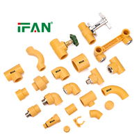 IFAN Gamme complète de raccords en plastique PPR : coudes, tés et raccords pour tuyaux PPR 20-63mm