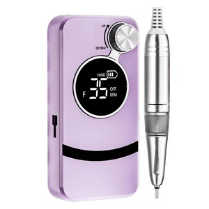 Taladro de Uñas Eléctrico - Lima de Uñas Portátil Profesional de 35000 RPM, Recargable, Herramienta para Pulir y Rectificar Gel Acrílico - Product Image 1