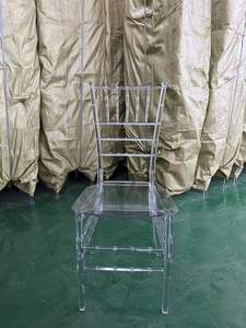 Vente en gros de chaise de mariage et de banquet Napoléon chaise en acrylique transparent pour mariages - Product Image 5