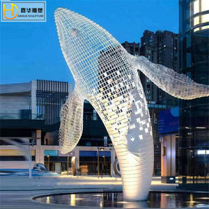 Jiahua Stainless Steel Sculpture Animal Shape Outdoor Floor Mount Handmade Irregular Design <b>Large</b> Scale Landscape <b>Ornament</b> - Product Image 2