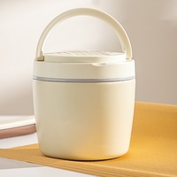 Thermos à soupe isotherme à double paroi 1-3L à large ouverture pour aliments chauds, couvercle anti-fuite, récipient à lunch en acier inoxydable avec cuillère