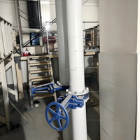 Vanne à opercule en acier inoxydable à joint métallique pour la manipulation de poudres abrasives, de cendres volantes d'usine, de boues minières et de résidus de production