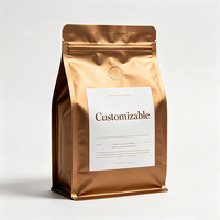 Sacs d'emballage pour grains de café de la marque Jingran, imprimés en héliogravure personnalisée, durables, mats, avec valve, fermeture éclair, imperméables et anti-odeurs