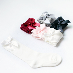 Stock Ready Ship Rodilla Alto Arco Antideslizante Dulce Princesa Bebé Niña <span class=keywords><strong>Calcetines</strong></span> Infantiles - Product Image 2