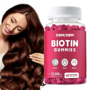 Gomitas de Biotina, Zinc y Vitaminas para el Crecimiento del Cabello en Mujeres, Alta Potencia, Anticaída del Cabello, Fortalecimiento de Uñas, Iluminación de la Piel, Sin Gluten - Product Image 1