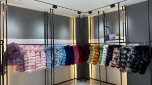 Janefur all'ingrosso Y2K <span class=keywords><strong>cappotto</strong></span> di pelliccia di colore <span class=keywords><strong>giallo</strong></span> morbido e spesso invernale soffice da <span class=keywords><strong>donna</strong></span> in pelliccia di pelliccia di vera volpe <span class=keywords><strong>cappotto</strong></span> con cerniera - Product Image 4