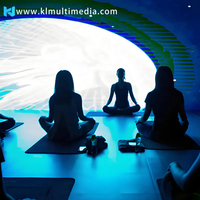 Proyector de Experiencia Inmersiva para Yoga, Video, Proyección de Pared 3D en Interiores, Sala de Experiencia con Luces Mágicas, Video de Yoga de 360 Grados