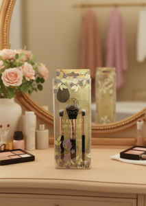 Set di pennelli per trucco Grenobil 3 pezzi con setole sintetiche e manico in plastica H702 - Product Image 2