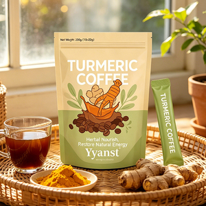 Café de Cúrcuma Premium Herbal Nourish Restore, Suplemento Natural para Energía y Vitalidad, para el Bienestar Diario, 20g*10 - Product Image 4