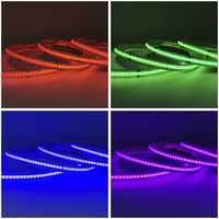 Bande lumineuse LED RGB COB avec télécommande APP/WiFi 12V/24V, indice de protection IP20, circuit imprimé en cuivre, LED 5050 2835